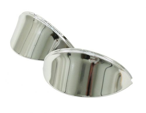 Eye Brows, Smooth Chrome, Type 1, Pair