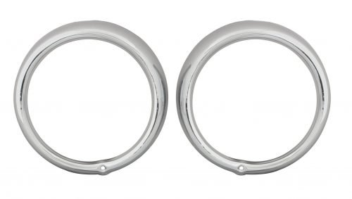Headlight Rims, Chrome, 67-79, Pair