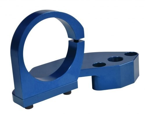 Billet Combo Fuel Pump Block-Off / Coil Mount, Blue