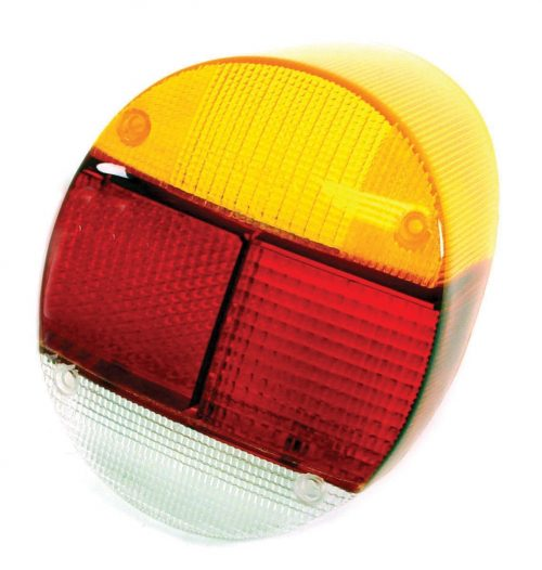 T/L Lens, Left, 73-79, Euro Style, Amber/Red/White, Each 133-945-223A, 133-945-223A