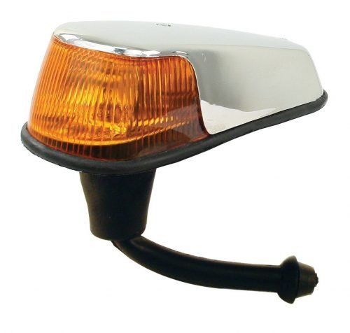 Turn Signal Assy., Right, 70-79, Amber (Chrome Plated Plastic) 113-953-042N, 113-953-042N