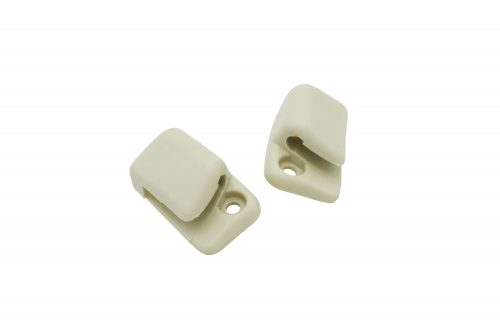 Sun Visor Clips, Type 1, 65-67, Type 2, 68-79, Ivory, Pair 133-857-561W, 133-857-561W