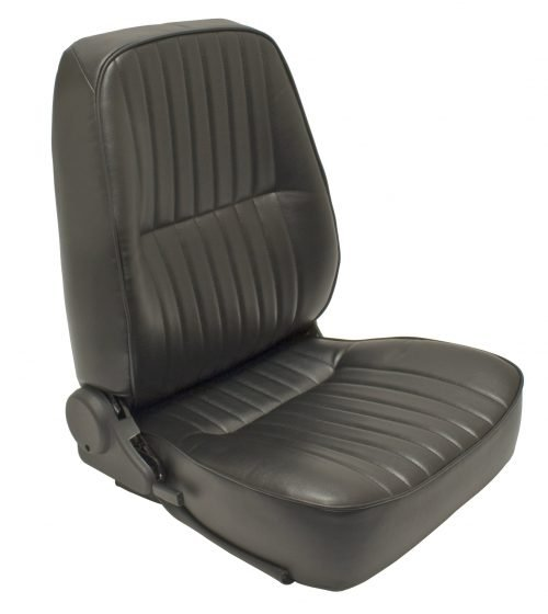 Low-Back Seat Only, Right Side, Black Vinyl, Each