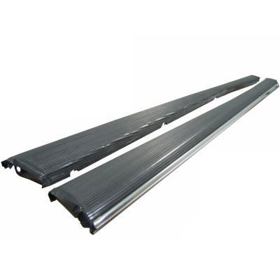 VW Beetle Running Board,  Heavy Duty W/Black Vinyl
