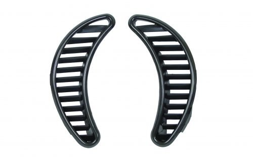 Quarter Grilles, Black Plastic, Type 1 71-on, Pair