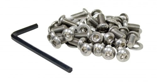 Stainless Steel Button Head Allen Shroud Screw kit, 34pcs
