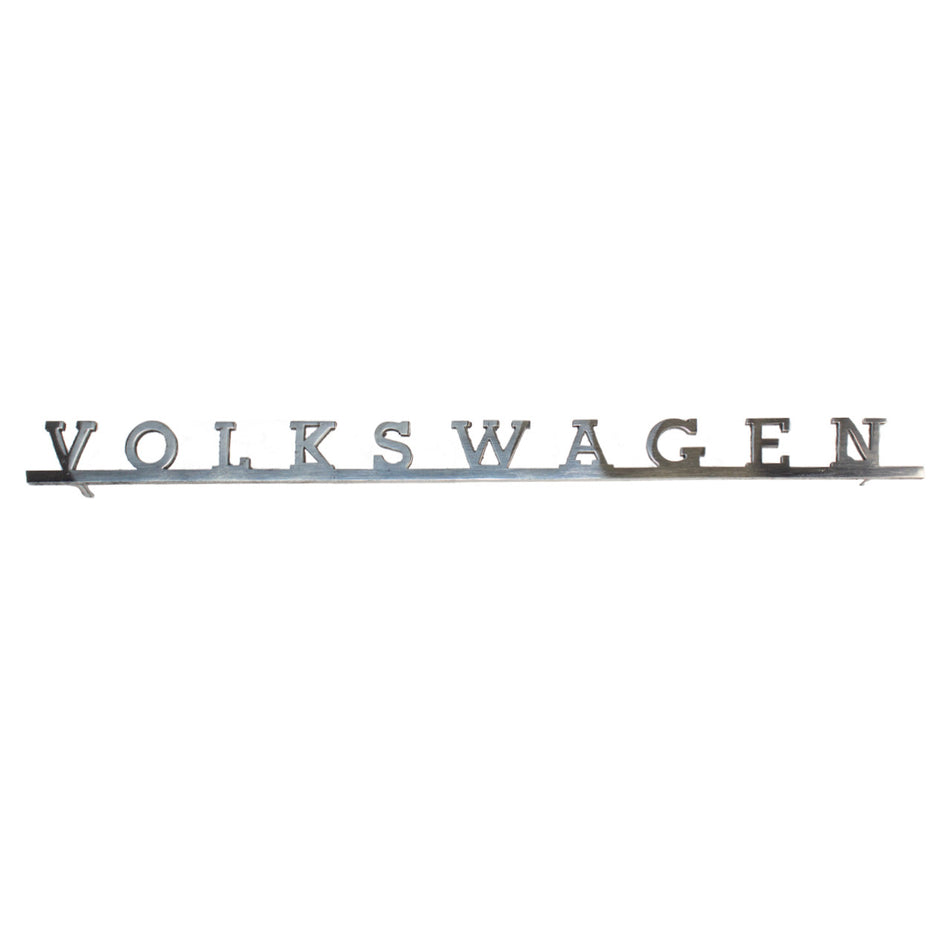STAINLESS STEEL VOLKSWAGEN SCRIPT - MOUNTING PINS ARE 1.5MM O.D.