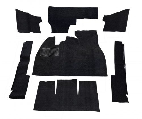 71-72 Super Beetle, 7-Piece with Footrest, Black
