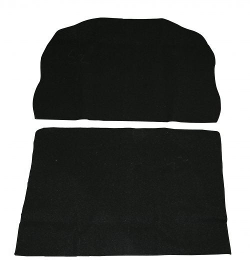 71-72 Super Beetle Sedan & Conv. Trunk Carpet, 2-Piece, Black