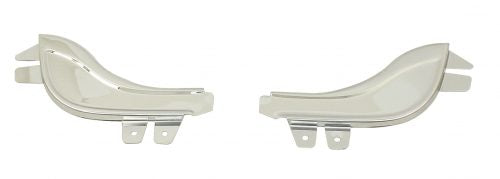 Fender Guards, Front, Stainless Steel, Type 1, Pair, with Plastic Trim