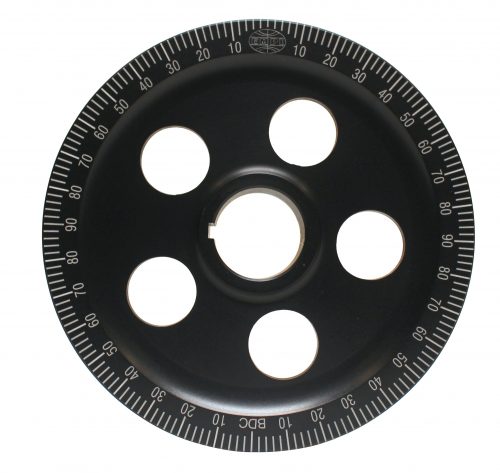 Standard Size Black Sand Seal Degree Pulley with Holes : Bolt-On