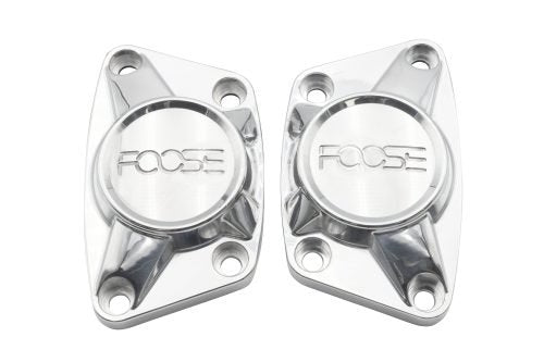 FOOSE Billet Spring Plate Cap: Polished Finish, Pair