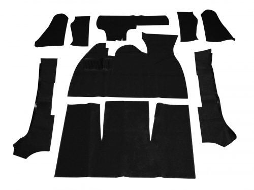 Seat Cover Set, Black T1 68-69