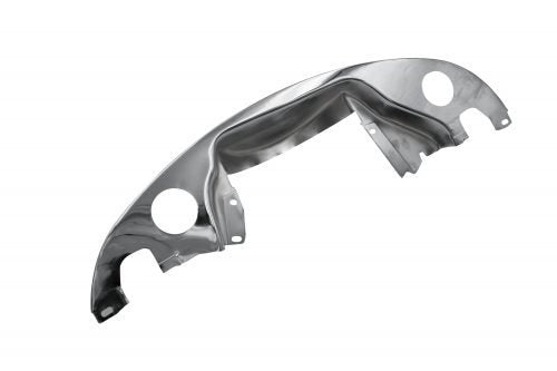 Rear Tin, without Hose, without Heat Riser, Chrome
