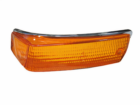 REAR SIDE MARKER REFLECTOR RED WITH CHROME TRIM - LEFT OR RIGHT - BUS 70-79