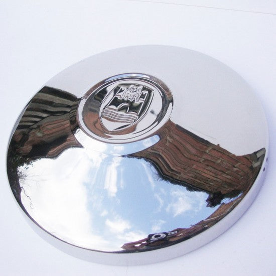 HUB CAP, Chrome, w/Wolfsburg logo, Type I 66-67, KG 1966