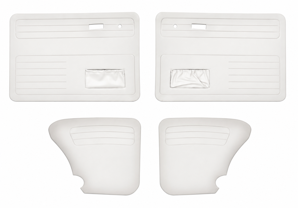 DOOR PANEL TYPE 1 WHITE 4 PCS 2 BAGS LATE MODELS 67-79
